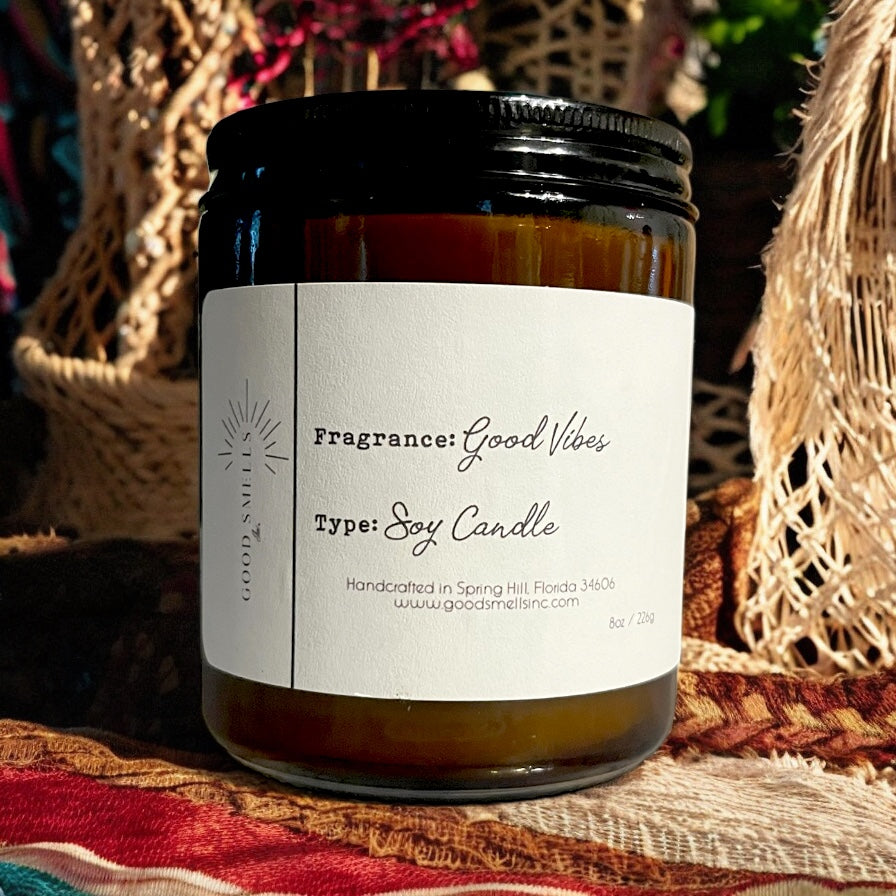 Good Vibes Soy Candle 8oz