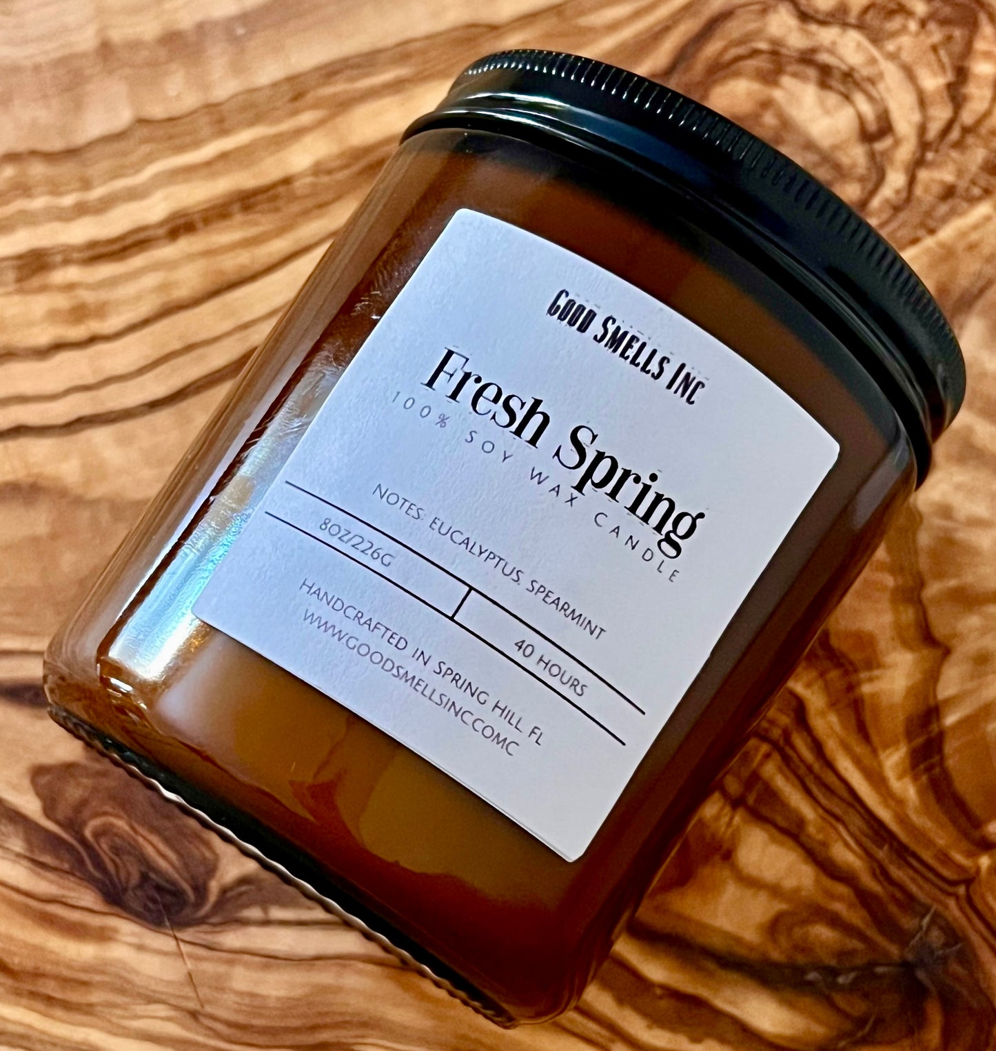 Fresh spring soy candle