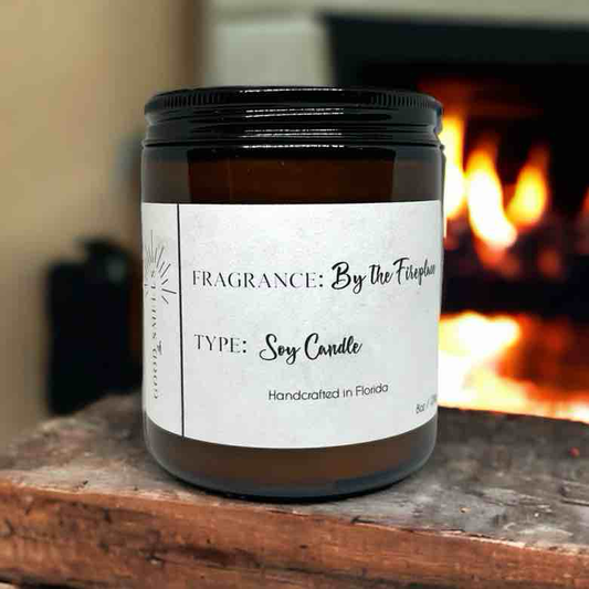 By the Fireplace Soy Candle 8 oz