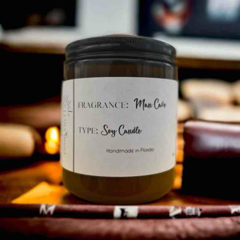 Man Cave Soy Candle 8 oz