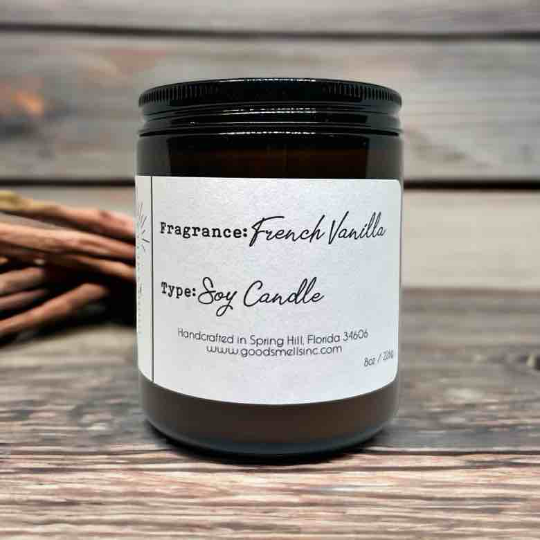 French Vanilla Soy Candle 8 oz