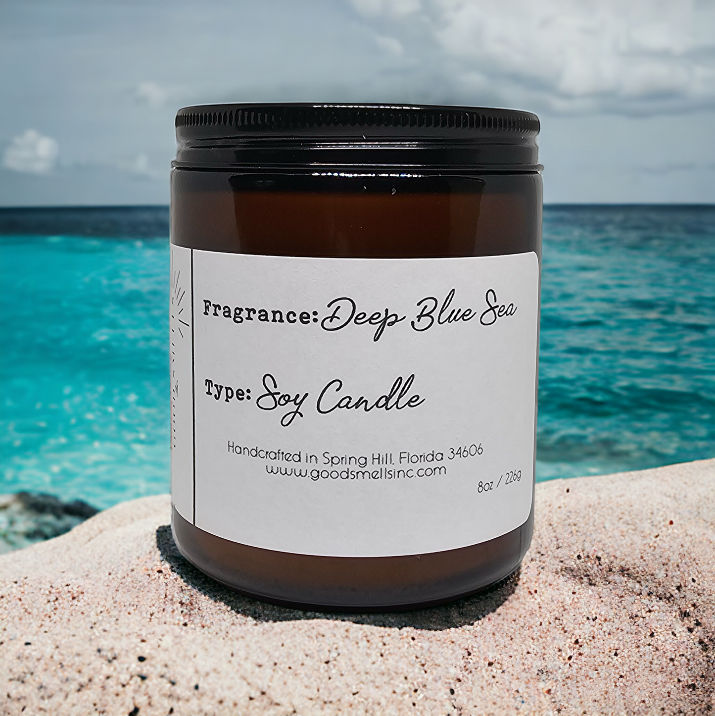 Deep Blue Sea Soy Candle 8oz