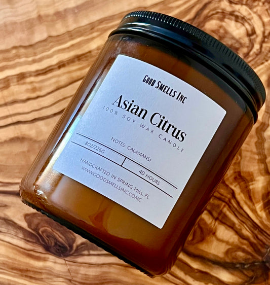 Asian citrus soy candle