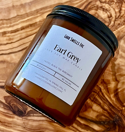 Earl grey soy candle