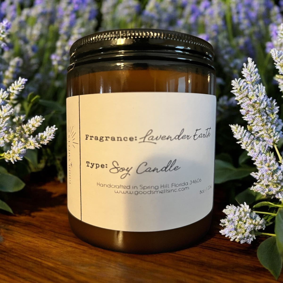 Lavender Earth Soy Candle 8 oz