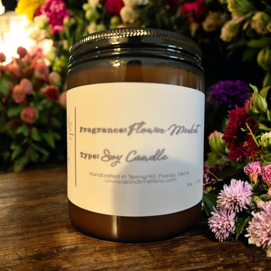 Flower Market Soy Wax Candle 8oz