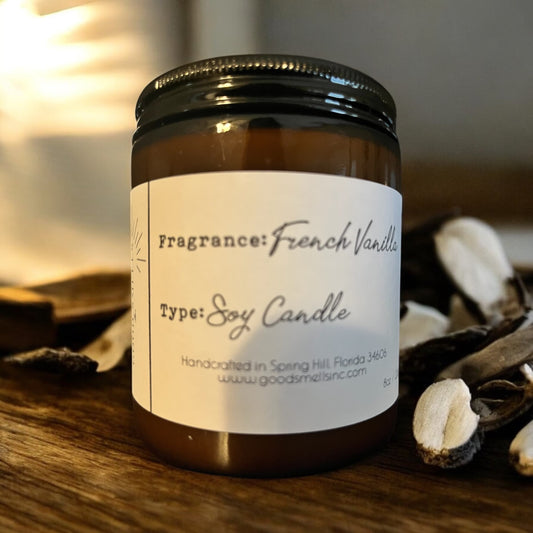 French Vanilla Soy Candle 8 oz