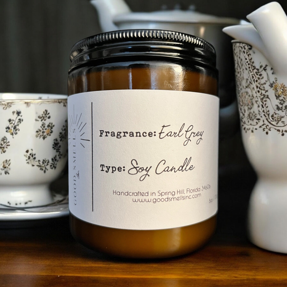 Earl Grey Soy Candle 8 oz